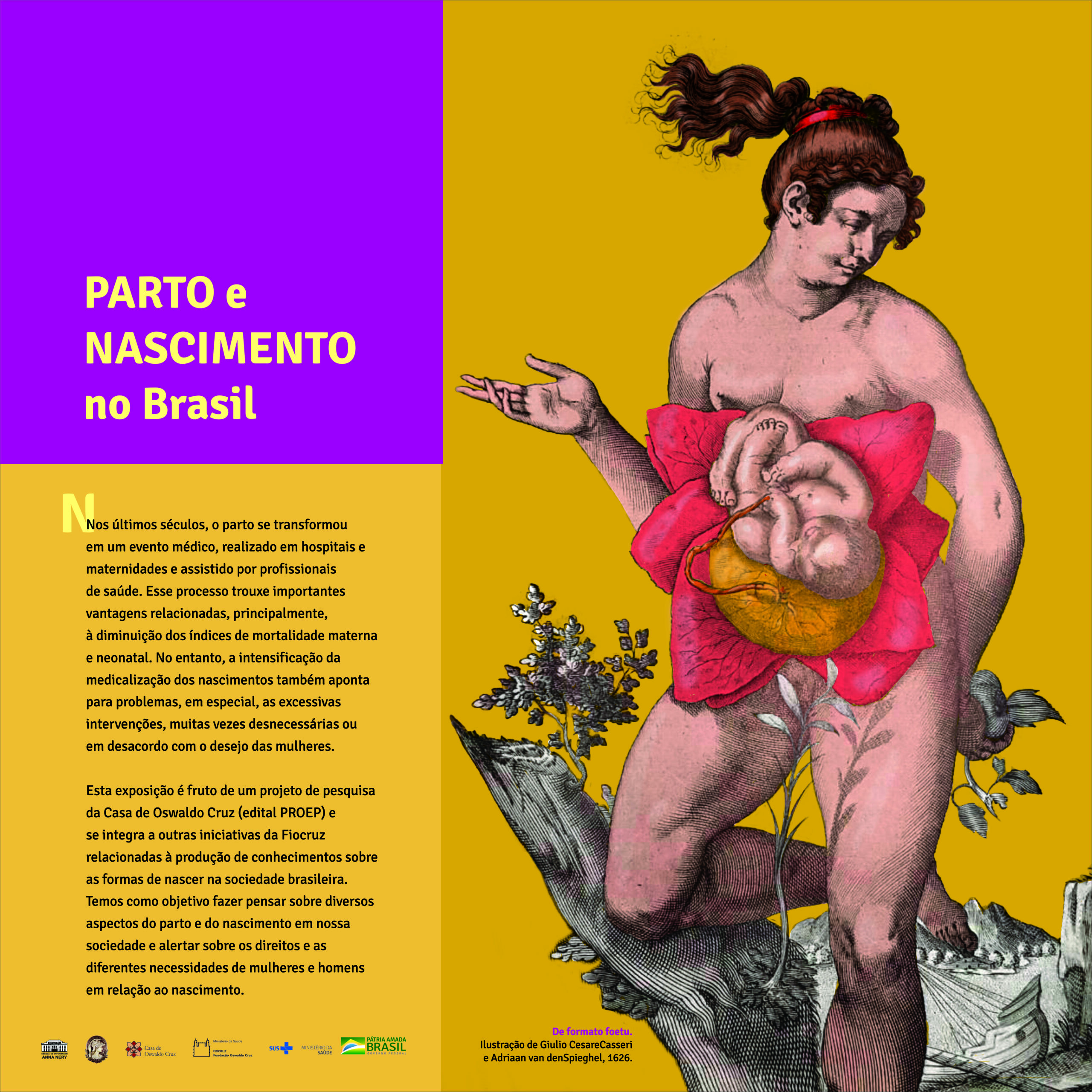 Painel de abertura da exposição